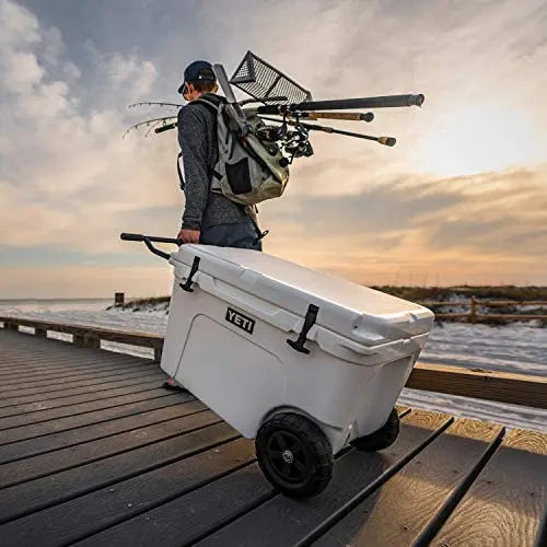 YETI Tundra Haul Wheeled Cooler – Rugged Portable Cooler with All-Terrain Wheels & Bear-Resistant Design