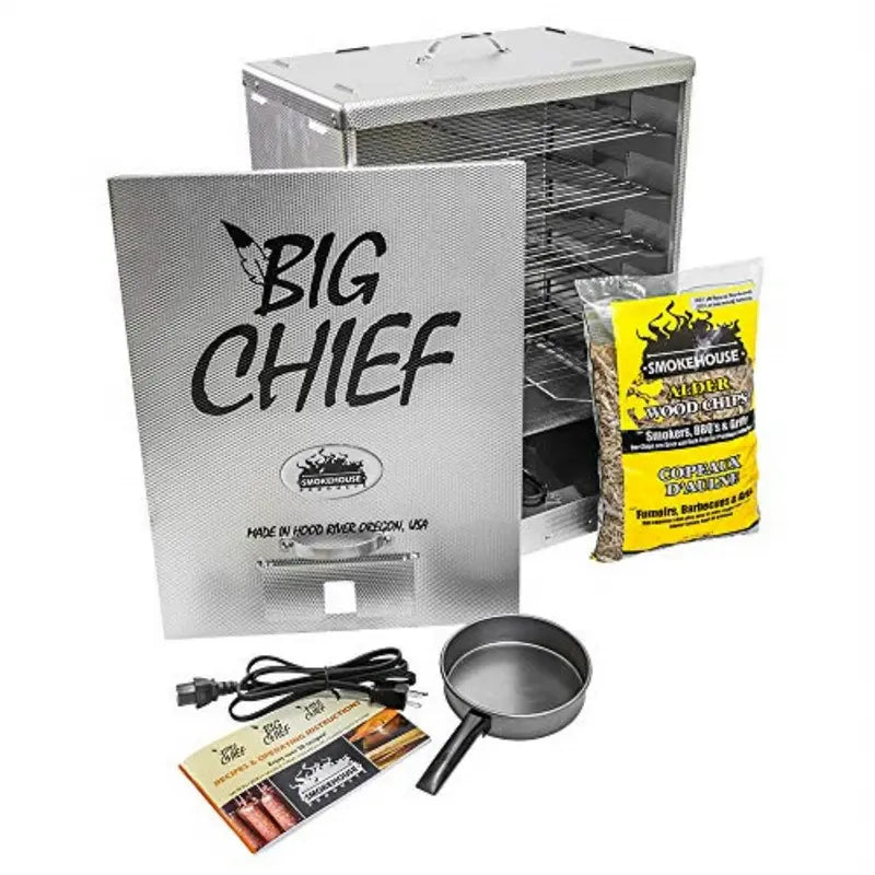 Smokehouse Big Chief Front-Loading Electric Smoker — 846 sq in Cooking Space, Aluminum Body, Outdoor Smoking Solution