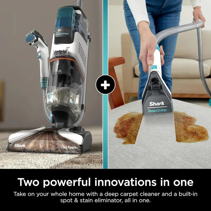 Shark CarpetXpert EX201 Cleaner – Cyan Deep-Cleaning Machine with StainStriker Tech & Pet-Focused Tools
