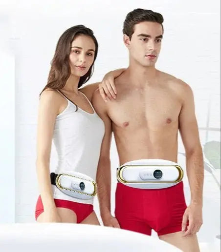 Rechargeable Abdominal Massage Belt – Heat + Vibration Therapy