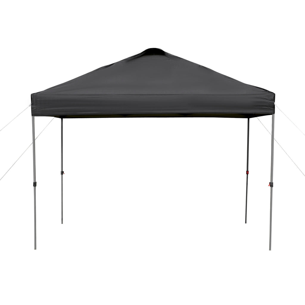 Outsunny Pavillon ca. 3x3m, wasserdicht Stabil Winterfest Pop-up Faltpavillon, UV Schutz, Faltbar Partyzelt, Gartenzelt mit Tasche, Gartenpavillon für Camping Garten, Schwarz