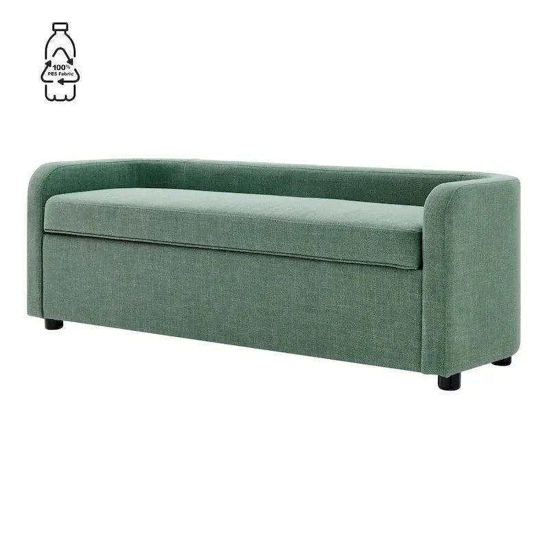 Wendy Upholstered Storage Bench – Compact Footstool with Hidden Compartment