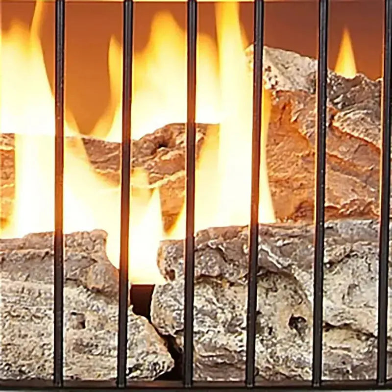 Vent-Free 25,000 BTU Dual-Fuel Fireplace – Freestanding Space-Saving Heater with Thermostat Control
