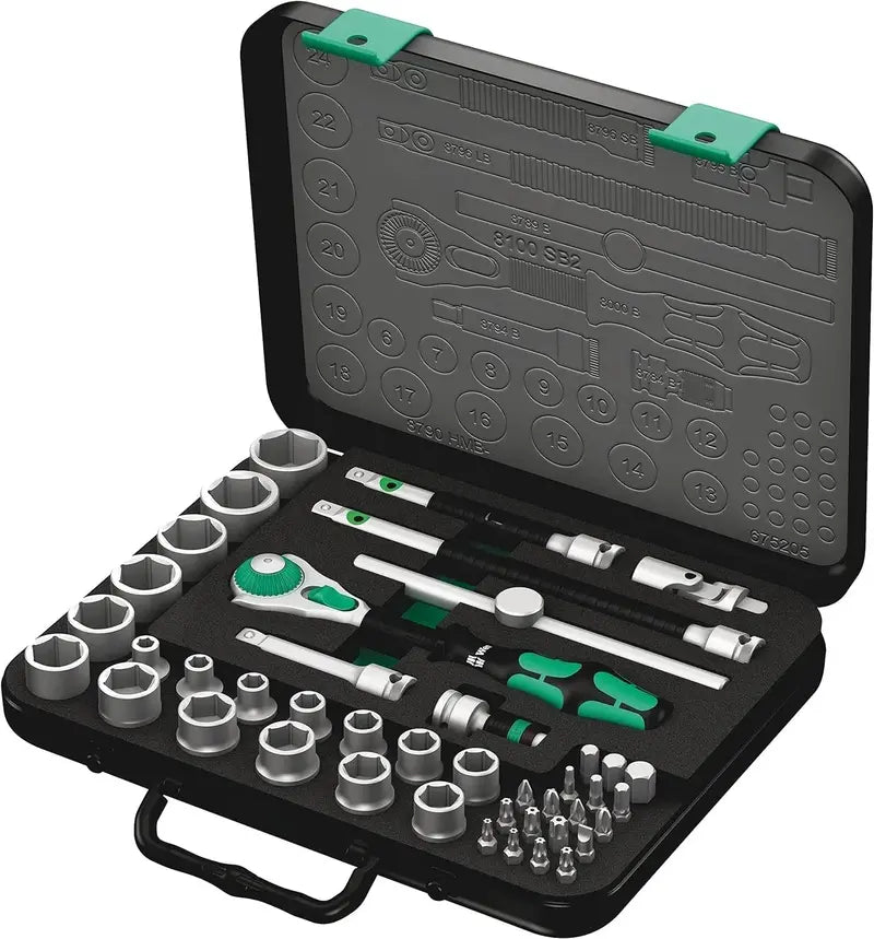 Zyklop 43-Piece 3/8″ Metric Ratchet Set – Professional-Grade 8100 SB 2 Kit (5003594001)