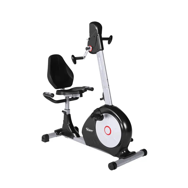 Velocity Dual-Motion Recumbent Exercise Bike – Ergonomic Black Frame, Smooth Resistance System