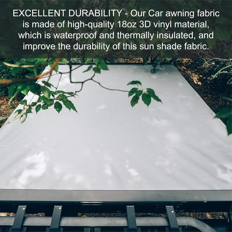 W5300T Semi-Automatic Retractable Patio Awning with Weather-Resistant Fabric