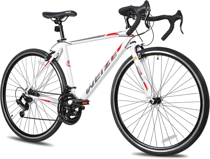 WEIZE 700C Road Commuter Bike – 14-Speed Shimano Drop-Bar Hybrid with Caliper Brakes & High-Carbon Steel Frame