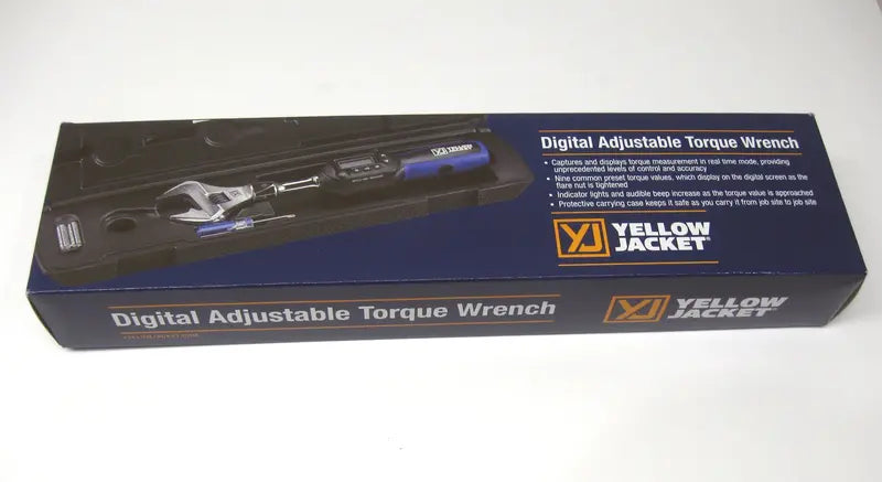 Yellow Jacket 60648 Digital Torque Wrench – Adjustable 752 in-lb, 10.6-Inch Handle