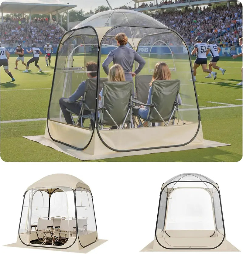 VEVOR Clear Bubble Pop-Up Sports Tent — 8 Size Options for 1–6 People