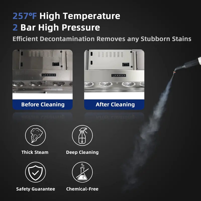 Versatile Handheld Steam Cleaner – Compact Deep-Cleaning Device for Floors, Upholstery & More