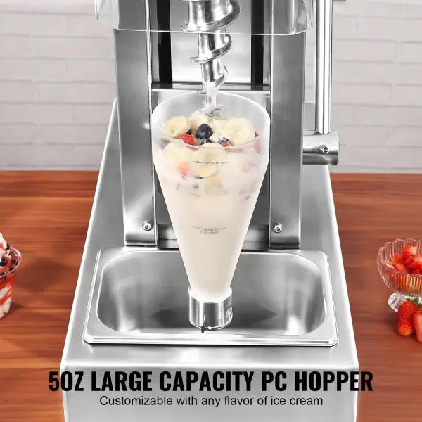 Vevor 750W Ice Cream Blender – High-Speed Stainless Steel Mixer, 1740 RPM