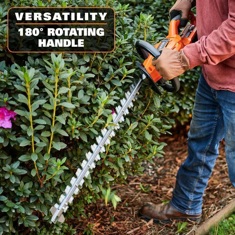 RIDGID 18V Brushless 22″ Hedge Trimmer Kit with 2.0 Ah Battery & Charger