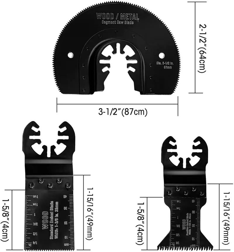 WORKPRO Oscillating Saw Blade Set – 23-Piece Metal & Wood Cutting Blades