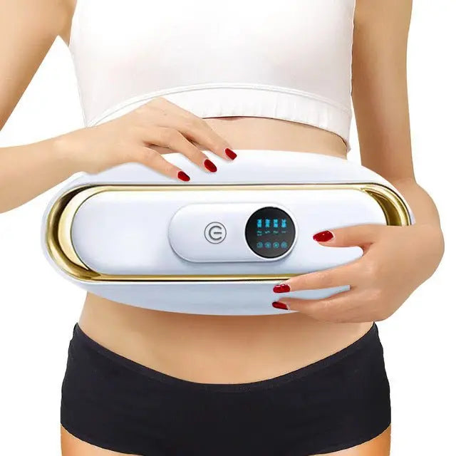 Rechargeable Abdominal Massage Belt – Heat + Vibration Therapy