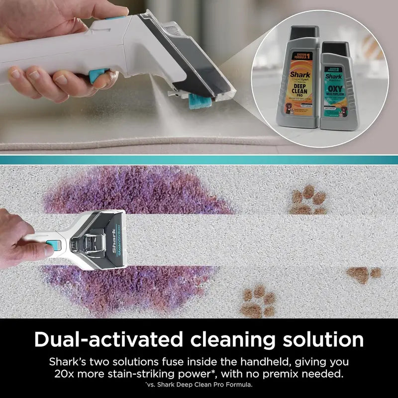 Shark CarpetXpert EX201 Cleaner – Cyan Deep-Cleaning Machine with StainStriker Tech & Pet-Focused Tools