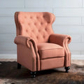 Walder Tufted Nailhead-Finish Fabric Recliner by Christopher Knight Home
