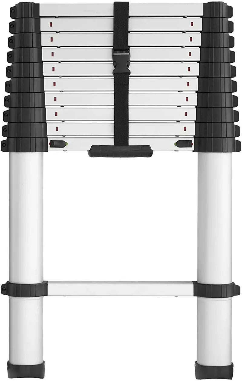 SmartClose Telescoping Aluminum Ladder – 300-Lb Capacity, 12.5-Foot Reach with Soft-Close Locks