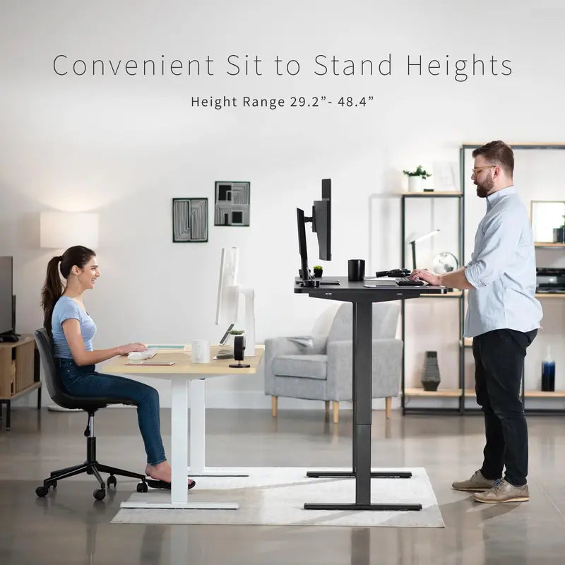 VIVO Electric Adjustable Memory Stand Up Desk, 71″x30″, Height Adjustable, Sturdy Steel Frame, Scratch-Resistant, 3-Year Warranty