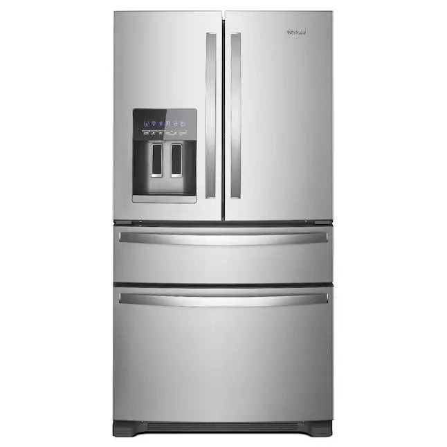 Whirlpool 4-Door French Door Refrigerator – 24.5 Cu. Ft., Fingerprint-Resistant Stainless Steel, Ice Maker & ENERGY STAR® Certified