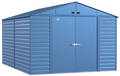 Select Steel 10 ft. x 14 ft. Premium Steel Storage Shed – Durable Blue-Grey Galvanized Construction