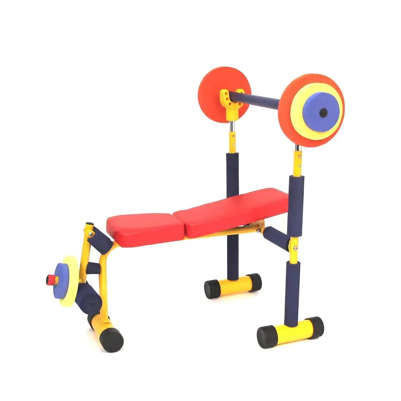 Redmon Kids' Incline Weight Bench Set – Fun & Fitness Exercise Equipment for Children