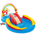 Intex Jungle Adventure Inflatable Play Center – 96″ x 78″ x 28″ Kiddie Splash Pool with Water Slide for Toddlers & Backyard Fun