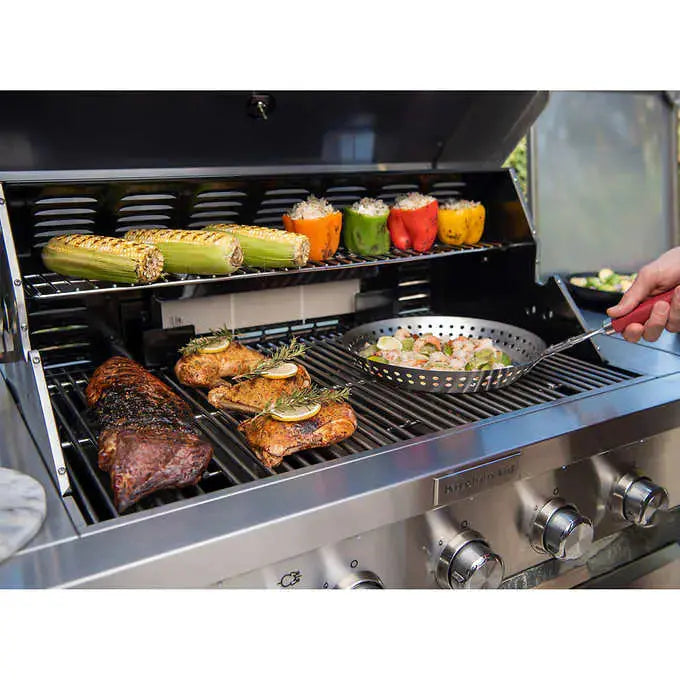 Kirkland Signature Stone Island 12-Burner Propane Gas Grill – Commercial-Style Outdoor Cooking Station