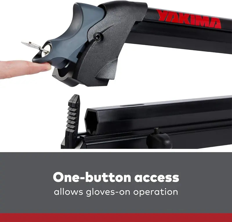 Yakima PowderHound 6 Ski & Snowboard Rack, Fits 6 Skis/4 Snowboards, Black, Easy Access, Secure Locks, Universal Roof Rack Compatibility