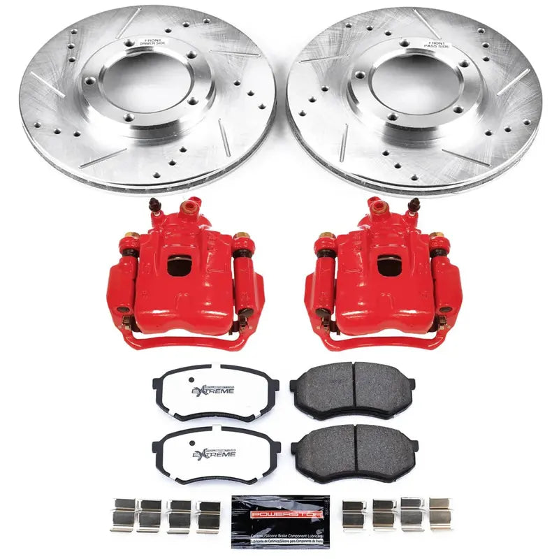 Z36 Front Brake Kit – Carbon-Ceramic Pads, Drilled & Slotted Rotors, and Performance Calipers for Trucks
