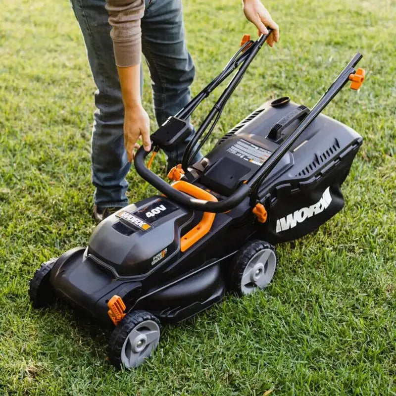 Worx 40V Power Share 4.0Ah 14  Cordless Lawn Mower (Battery and Charger Included)