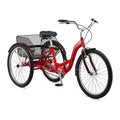 Schwinn Meridian Deluxe Adult Tricycle – Low-Step Aluminum Cruiser with 26-Inch Wheels and Adjustable Handlebars