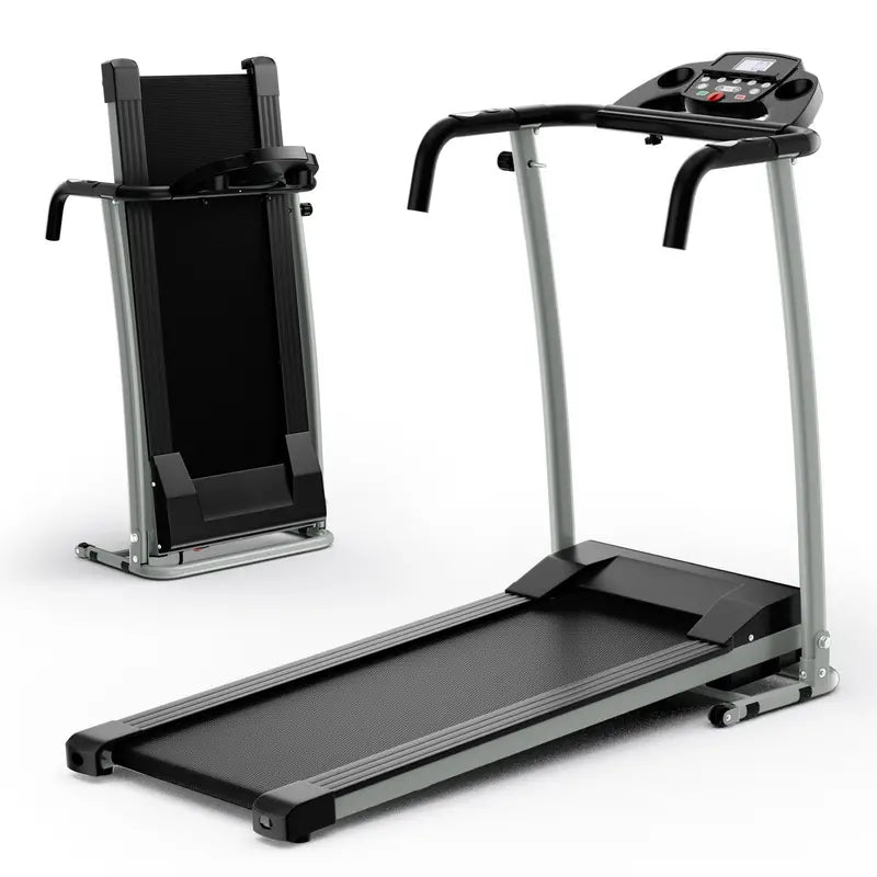 LED-Display Folding Treadmill – Home Running Machine with Phone Holder & Smooth Fold Design