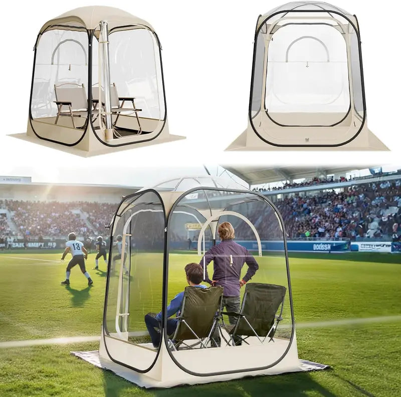 VEVOR Clear Bubble Pop-Up Sports Tent — 8 Size Options for 1–6 People