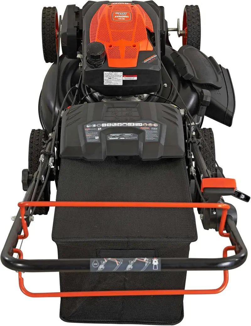 YARDMAX 22-Inch Gas Self-Propelled Lawn Mower – 201cc Engine, 6-Speed CVT, 3-in-1 Function