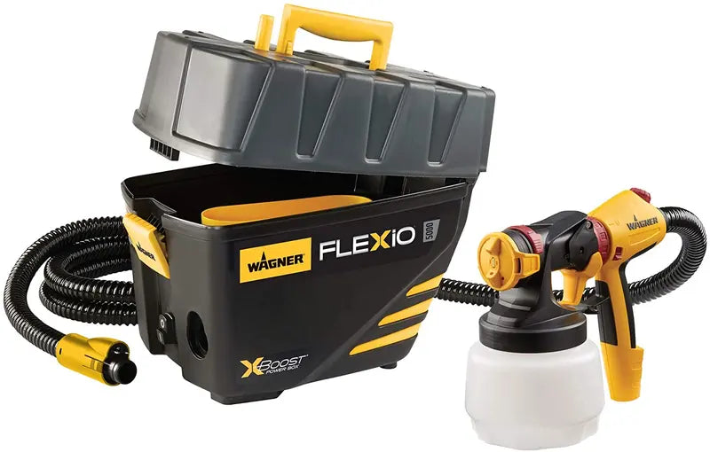 Wagner FLEXiO 590 Handheld HVLP Paint Sprayer with X-Boost, Two Nozzles for Versatile Projects