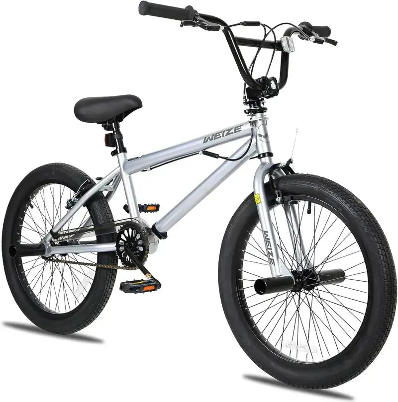 WEIZE 20-Inch BMX Bike – Durable Freestyle Stunt Bicycle for Kids and Adults, All-Terrain Ready
