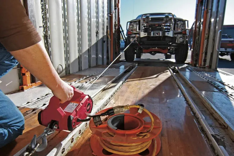 WARN PullzAll 120V AC Electric Winch with Steel Cable – Portable & Corded