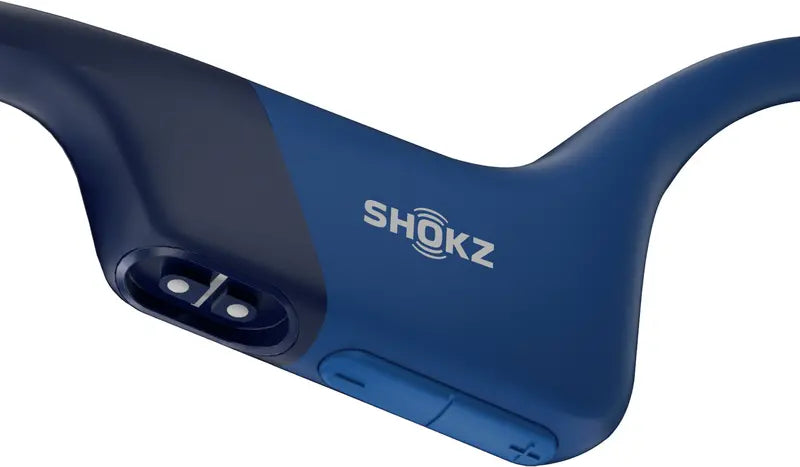 Shokz OpenRun Blue Bone Conduction Open-Ear Endurance Headphones