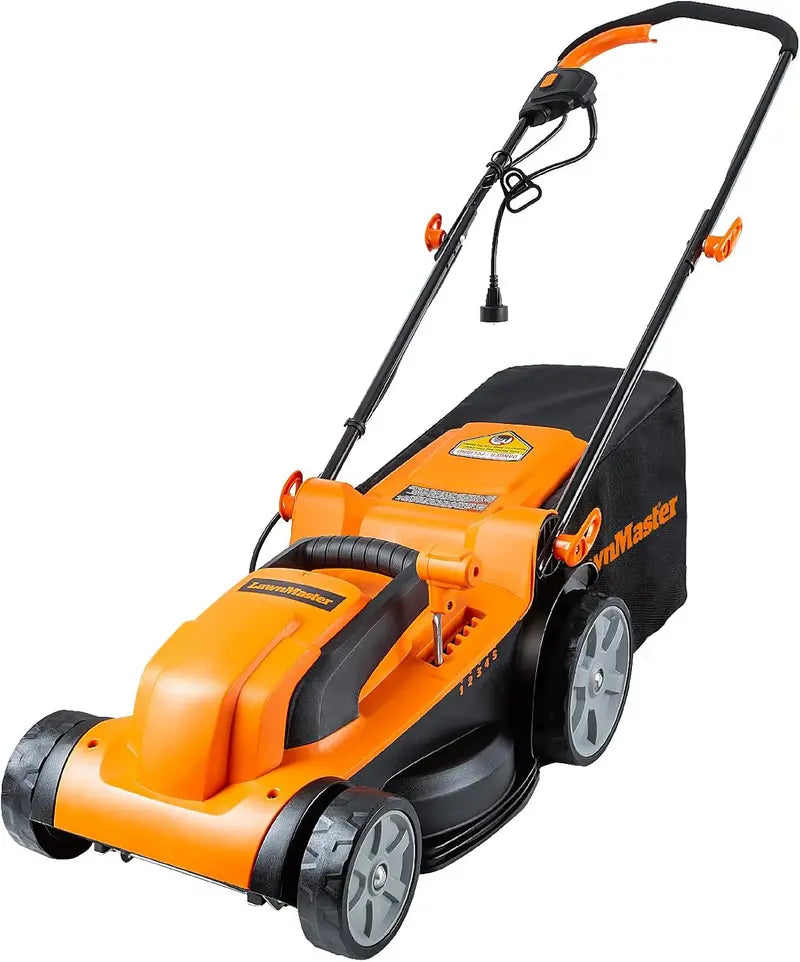 LawnMaster MEB1114K 15-Inch Corded Electric Lawn Mower – 11-Amp Motor for Small to Medium Yards