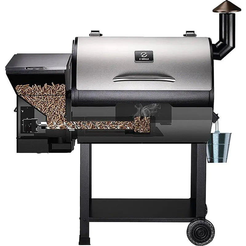 Z Grills – Wood Pellet Grill and Smoker 694 sq. in. – Stainless Steel